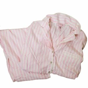 Victoria's Secret Pink Striped Long Sleeve Pajama Set